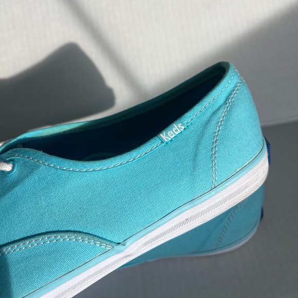 Keds Canvas Lace Ups in Sky Blue - Picture 5 of 8